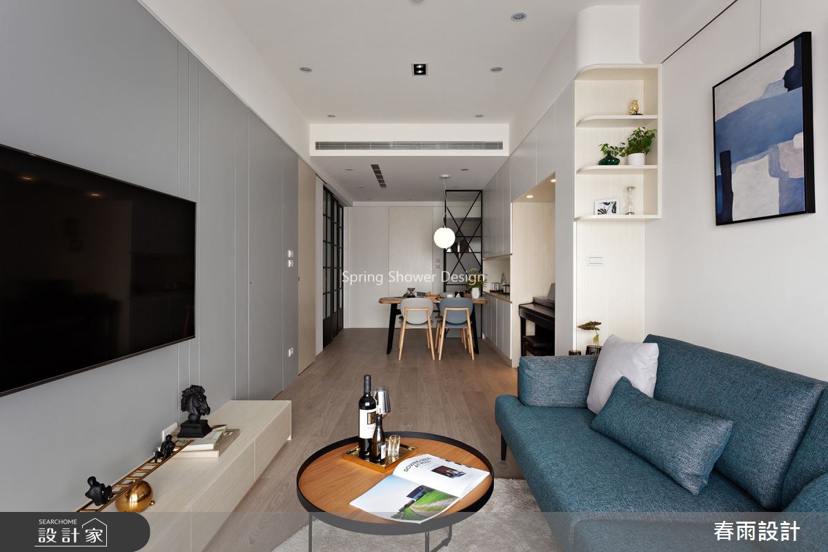 20坪新成屋(5年以下)＿北歐風客廳案例圖片＿春雨設計＿春雨_93 南昌檀廂之7
