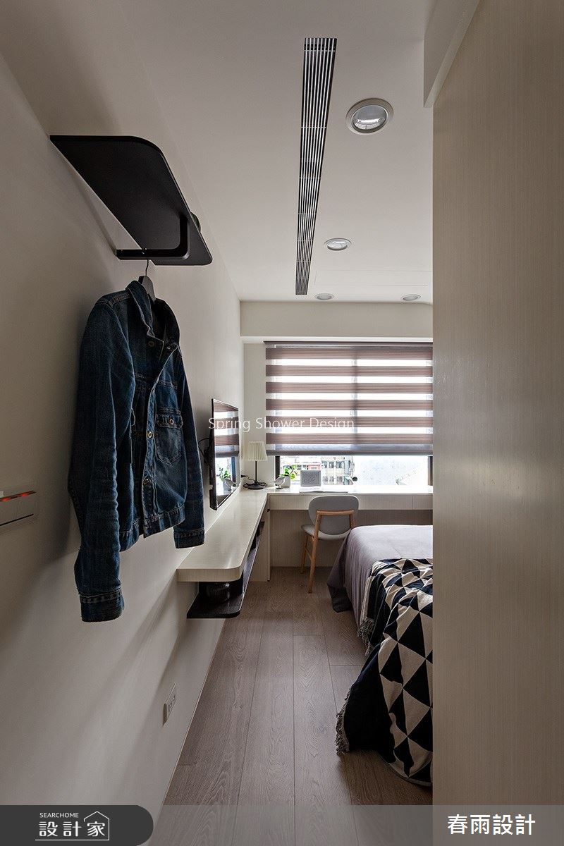 20坪新成屋(5年以下)＿北歐風臥室案例圖片＿春雨設計＿春雨_93 南昌檀廂之18