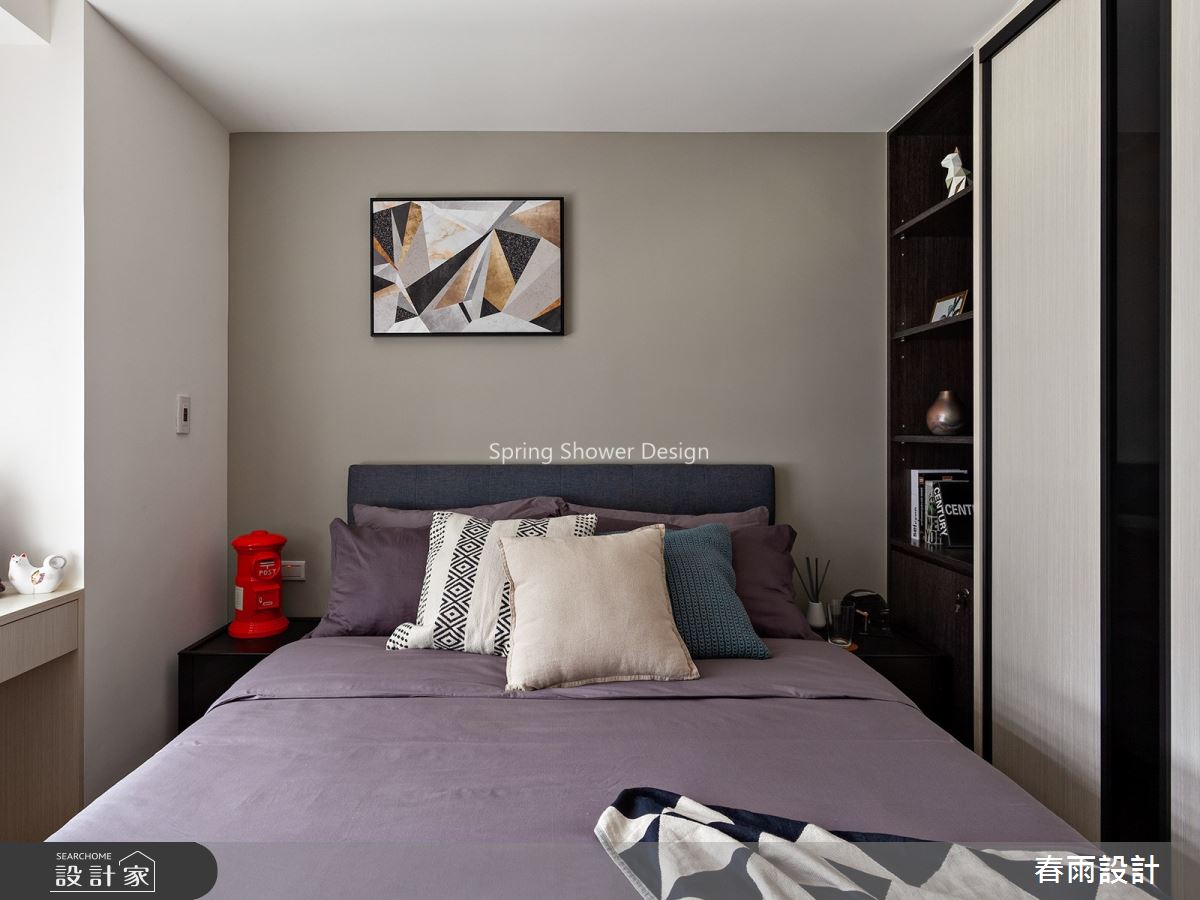 20坪新成屋(5年以下)＿北歐風臥室案例圖片＿春雨設計＿春雨_93 南昌檀廂之20