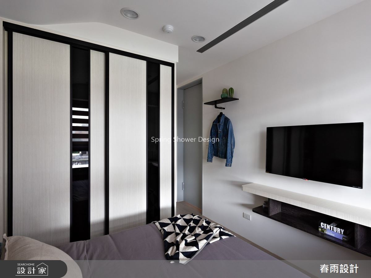 20坪新成屋(5年以下)＿北歐風臥室案例圖片＿春雨設計＿春雨_93 南昌檀廂之21