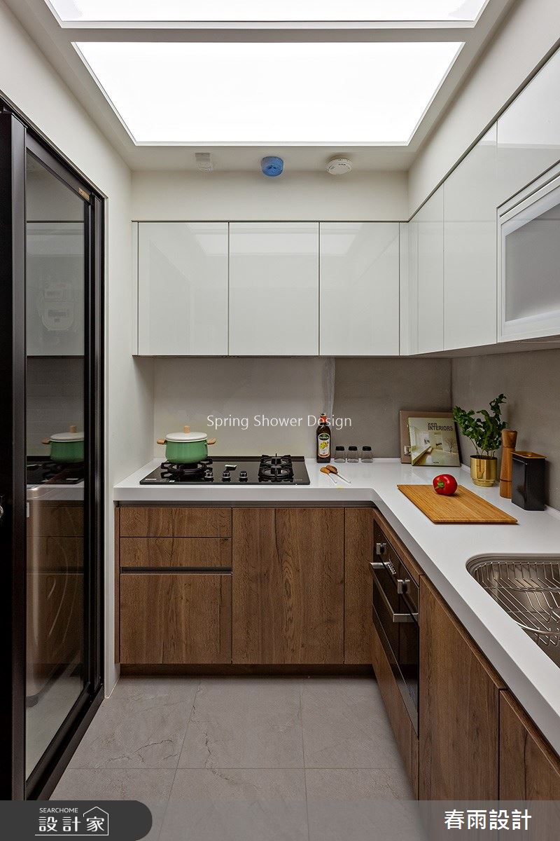 20坪新成屋(5年以下)＿北歐風廚房案例圖片＿春雨設計＿春雨_93 南昌檀廂之14