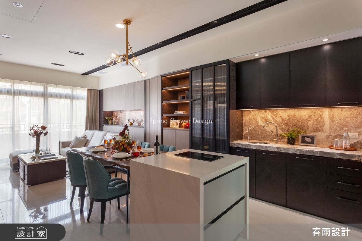 105坪中古屋(5~15年)＿現代風餐廳中島案例圖片＿春雨設計＿春雨_94 桃園易家謙悅之5