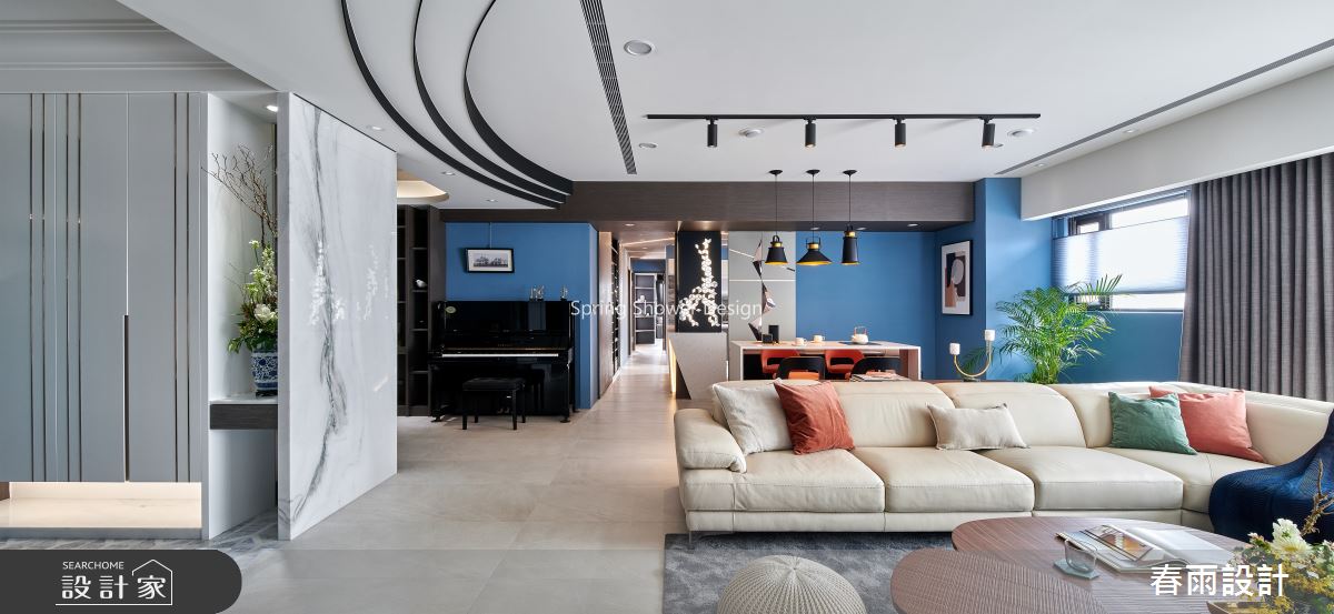 51坪預售屋＿現代風客廳案例圖片＿春雨設計＿春雨_95 皇翔紫鼎之2