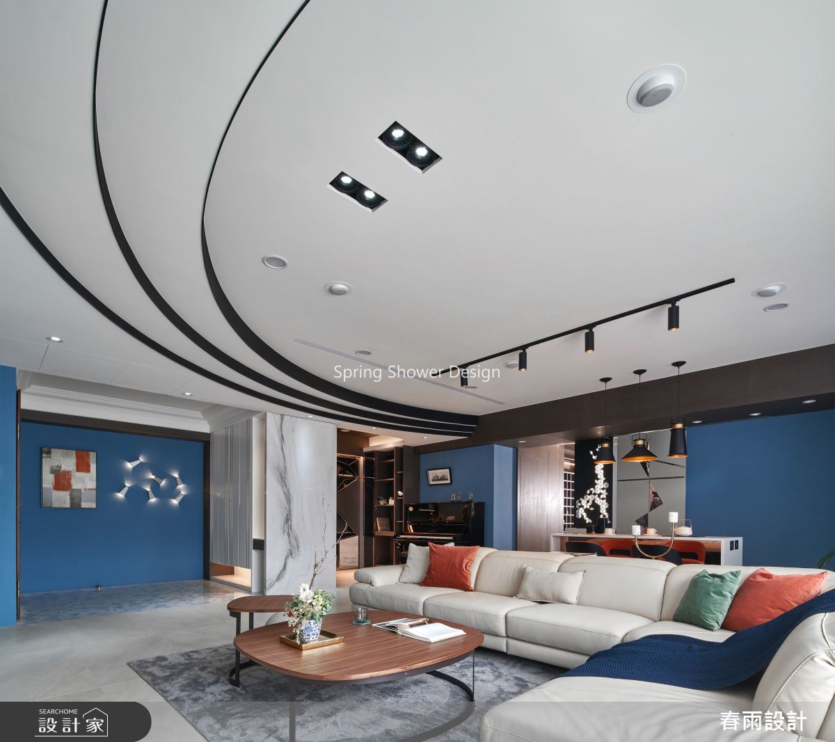 51坪預售屋＿現代風客廳案例圖片＿春雨設計＿春雨_95 皇翔紫鼎之3