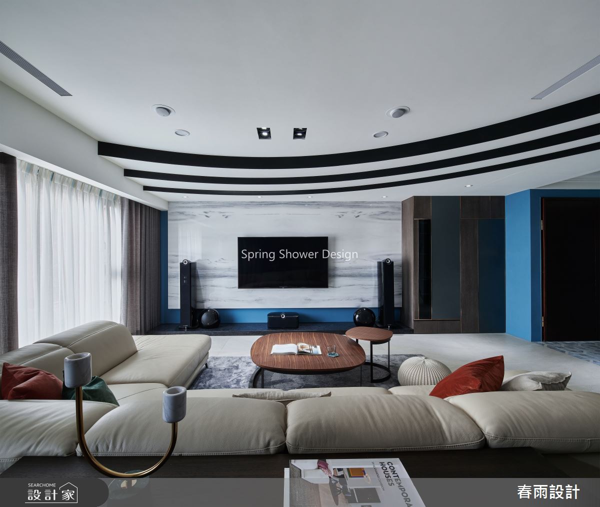 51坪預售屋＿現代風客廳案例圖片＿春雨設計＿春雨_95 皇翔紫鼎之7