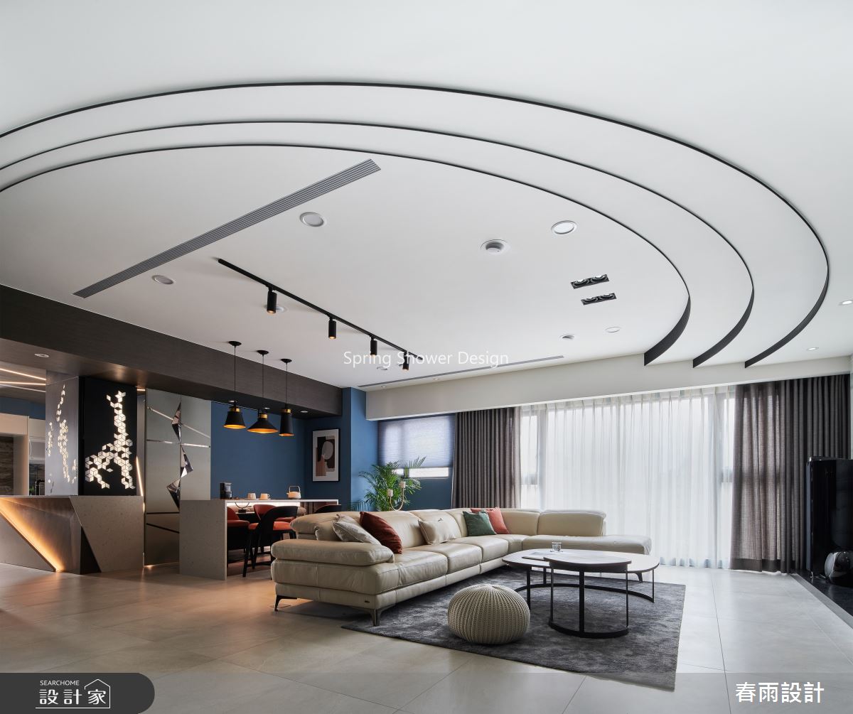 51坪預售屋＿現代風客廳案例圖片＿春雨設計＿春雨_95 皇翔紫鼎之4