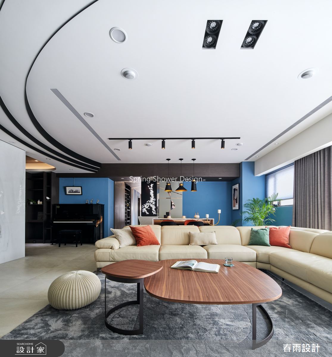 51坪預售屋＿現代風客廳案例圖片＿春雨設計＿春雨_95 皇翔紫鼎之5