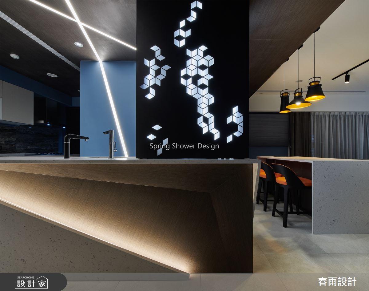 51坪預售屋＿現代風吧檯案例圖片＿春雨設計＿春雨_95 皇翔紫鼎之11