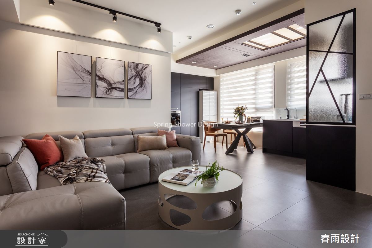 25坪預售屋＿現代風客廳案例圖片＿春雨設計＿春雨_96 翔譽愛力之5