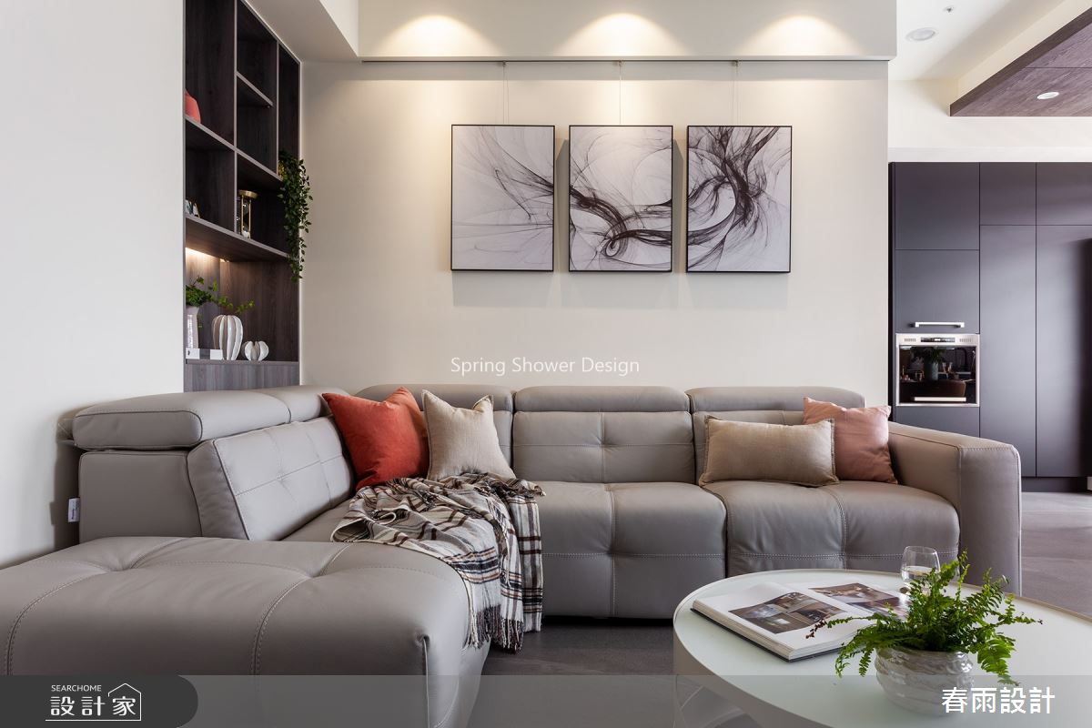 25坪預售屋＿現代風客廳案例圖片＿春雨設計＿春雨_96 翔譽愛力之6