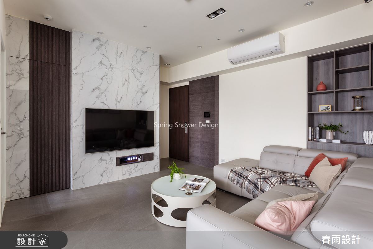 25坪預售屋＿現代風客廳案例圖片＿春雨設計＿春雨_96 翔譽愛力之2