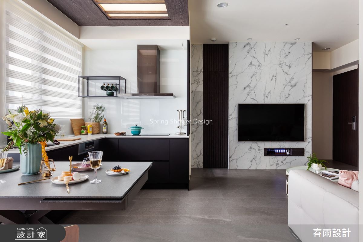 25坪預售屋＿現代風客廳餐廳案例圖片＿春雨設計＿春雨_96 翔譽愛力之9