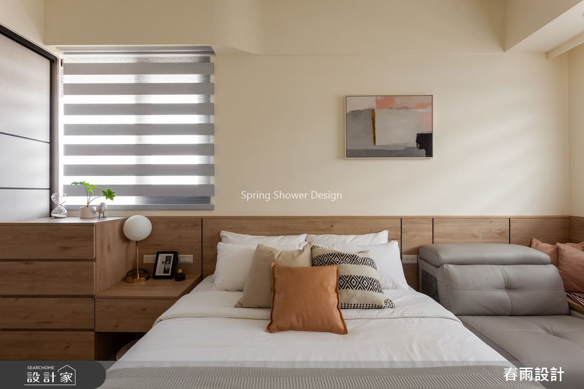 25坪預售屋＿現代風臥室臥榻案例圖片＿春雨設計＿春雨_96 翔譽愛力之24