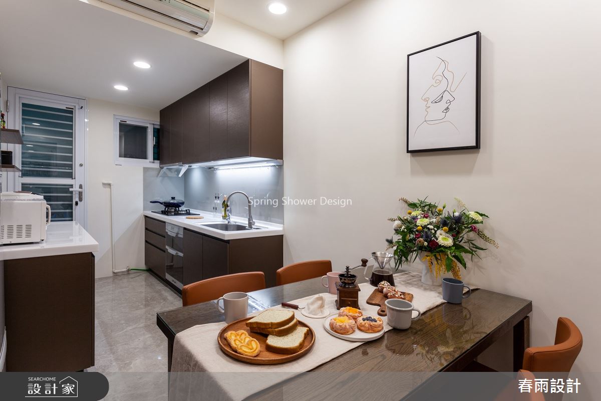 25坪老屋(16~30年)＿北歐風餐廳廚房案例圖片＿春雨設計＿春雨_97 松山路之14