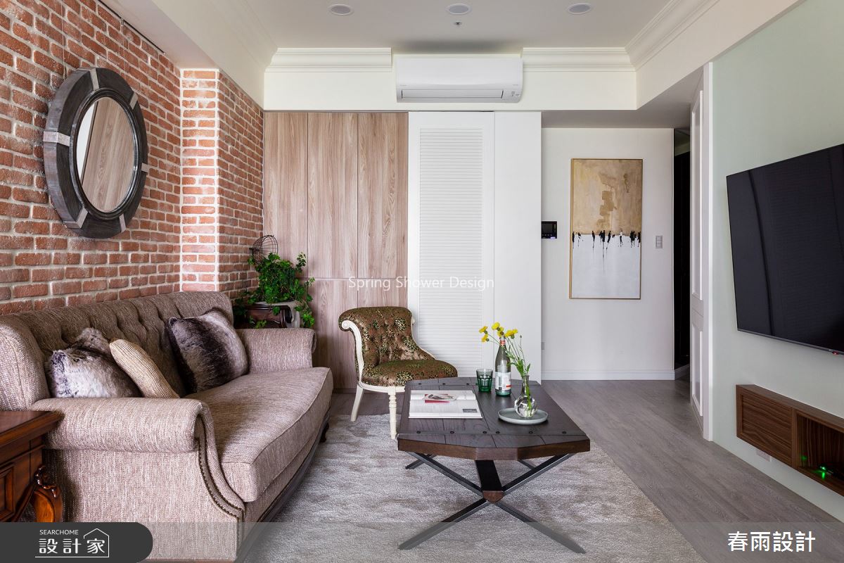 20坪預售屋＿美式風客廳案例圖片＿春雨設計＿春雨_98 台北灣江南大宅之7