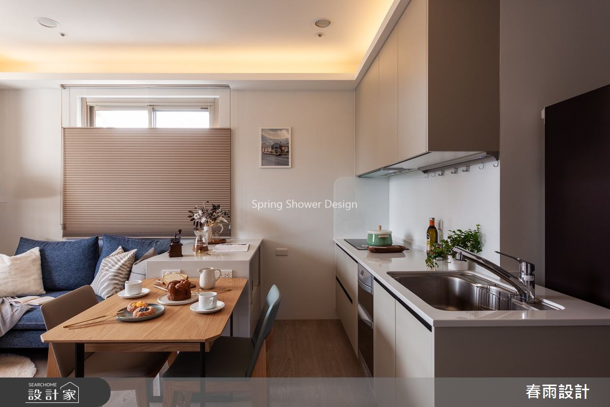 13坪老屋(16~30年)＿現代風餐廳廚房案例圖片＿春雨設計＿春雨_100 中山北路之7