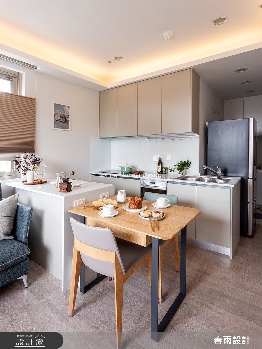 13坪老屋(16~30年)＿現代風餐廳廚房案例圖片＿春雨設計＿春雨_100 中山北路之14