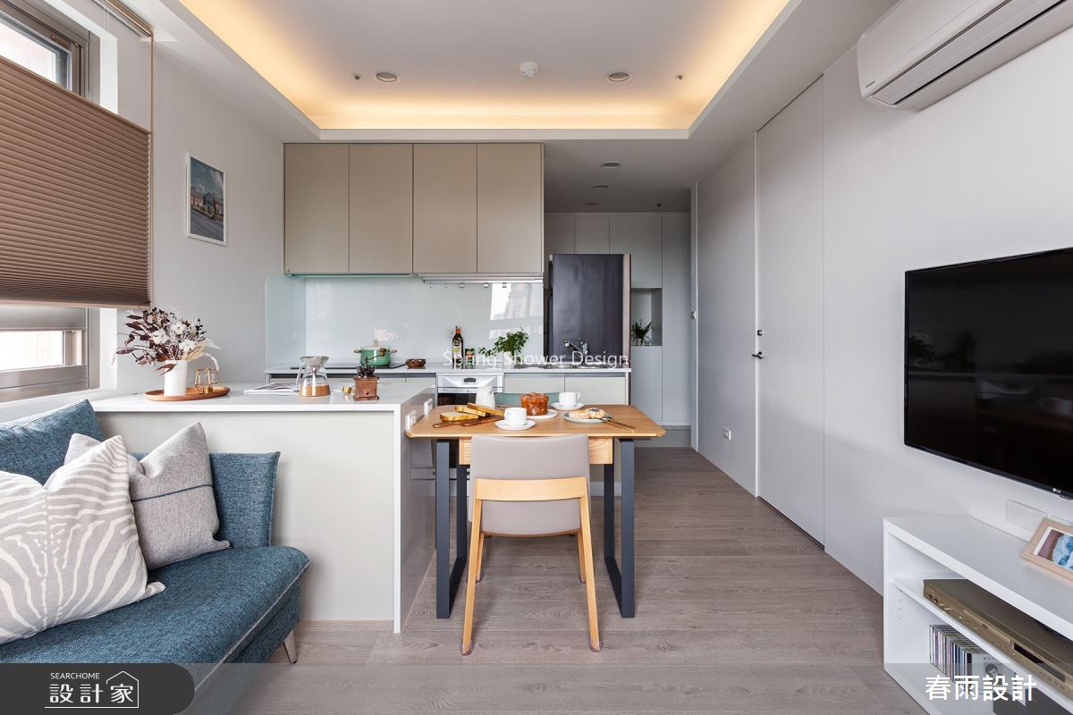 13坪老屋(16~30年)＿現代風客廳餐廳案例圖片＿春雨設計＿春雨_100 中山北路之10