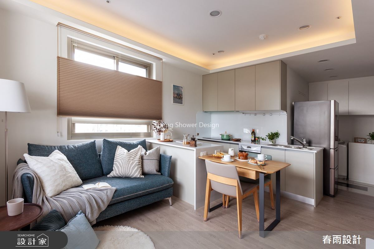 13坪老屋(16~30年)＿現代風客廳餐廳案例圖片＿春雨設計＿春雨_100 中山北路之13