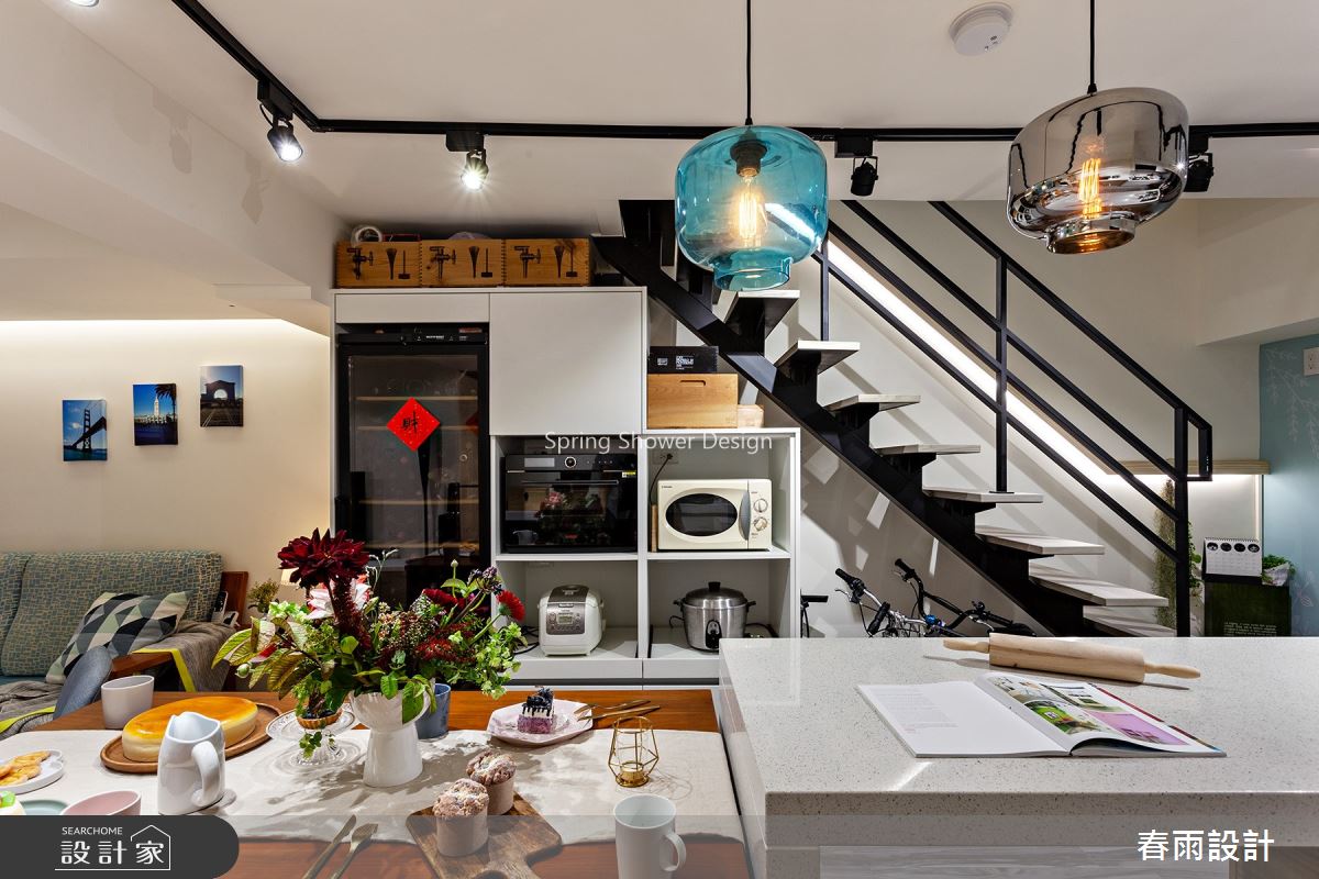 36坪老屋(16~30年)＿工業風吧檯中島案例圖片＿春雨設計＿春雨_101 三重五華街之8