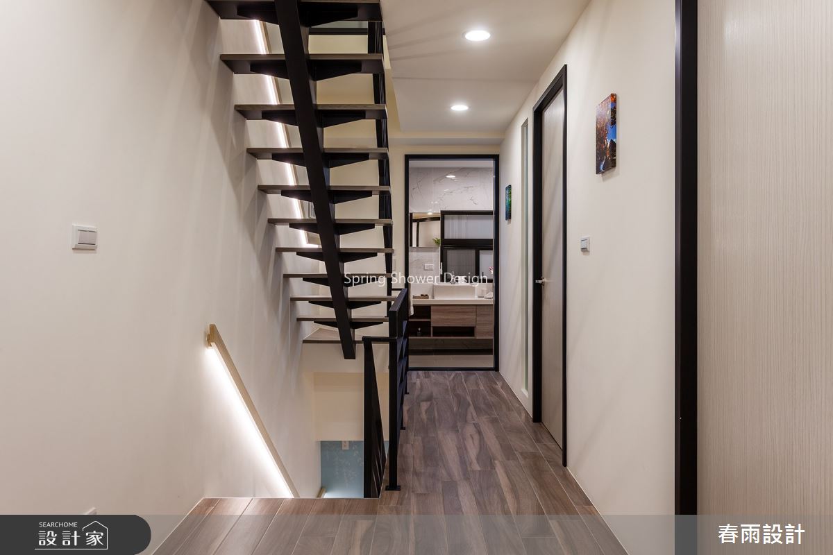 36坪老屋(16~30年)＿工業風樓梯案例圖片＿春雨設計＿春雨_101 三重五華街之12