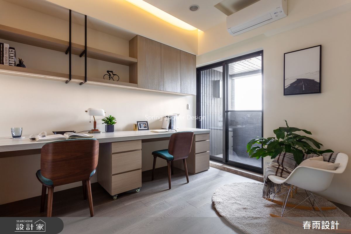 35坪新成屋(5年以下)＿北歐風書房案例圖片＿春雨設計＿春雨_102 耕曦之13