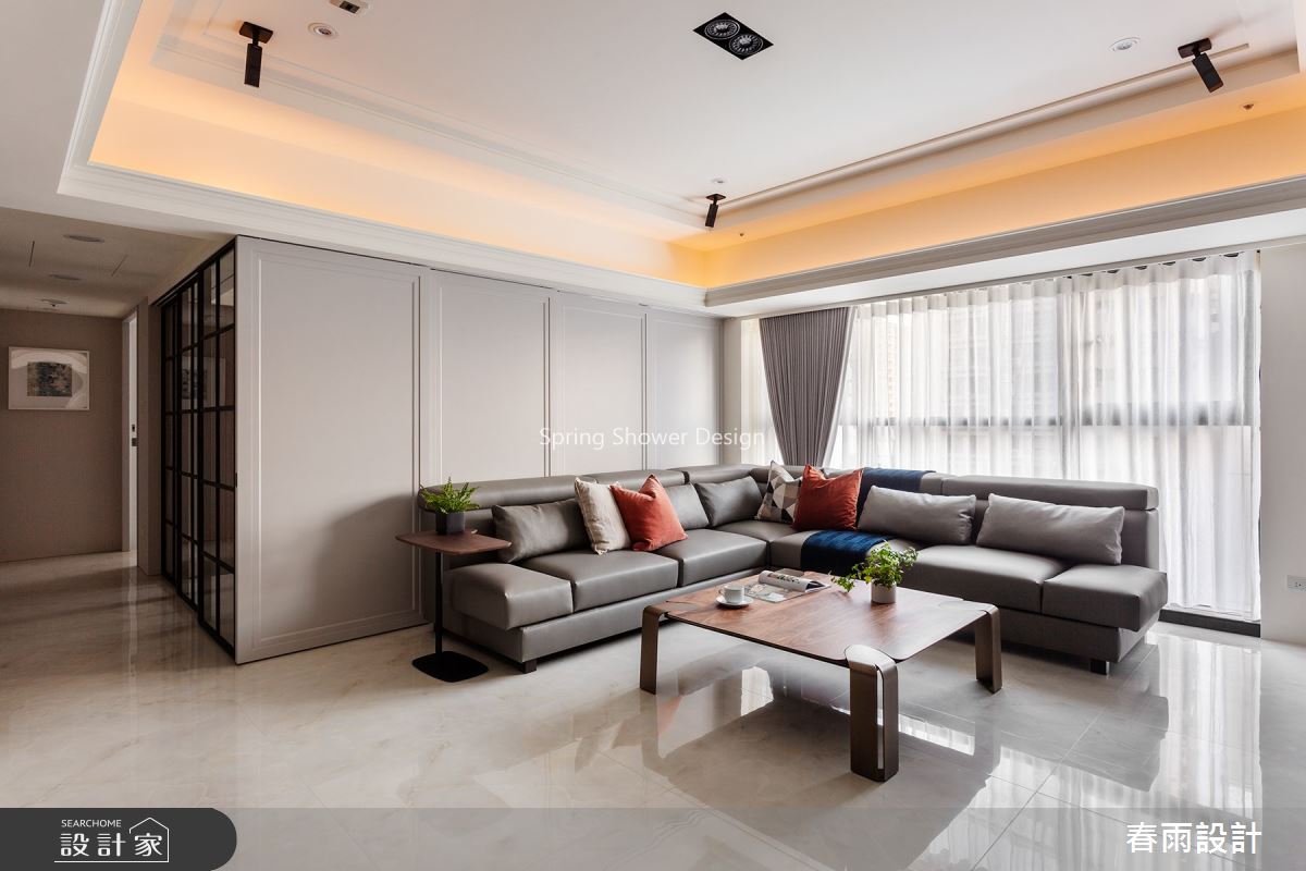 36坪預售屋＿美式風客廳案例圖片＿春雨設計＿春雨_103 全坤威峰之4