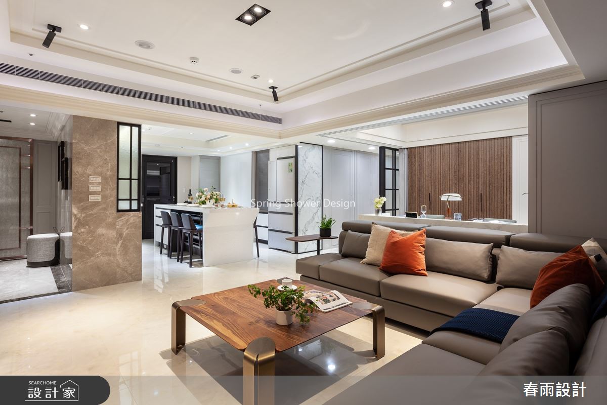 36坪預售屋＿美式風客廳案例圖片＿春雨設計＿春雨_103 全坤威峰之3