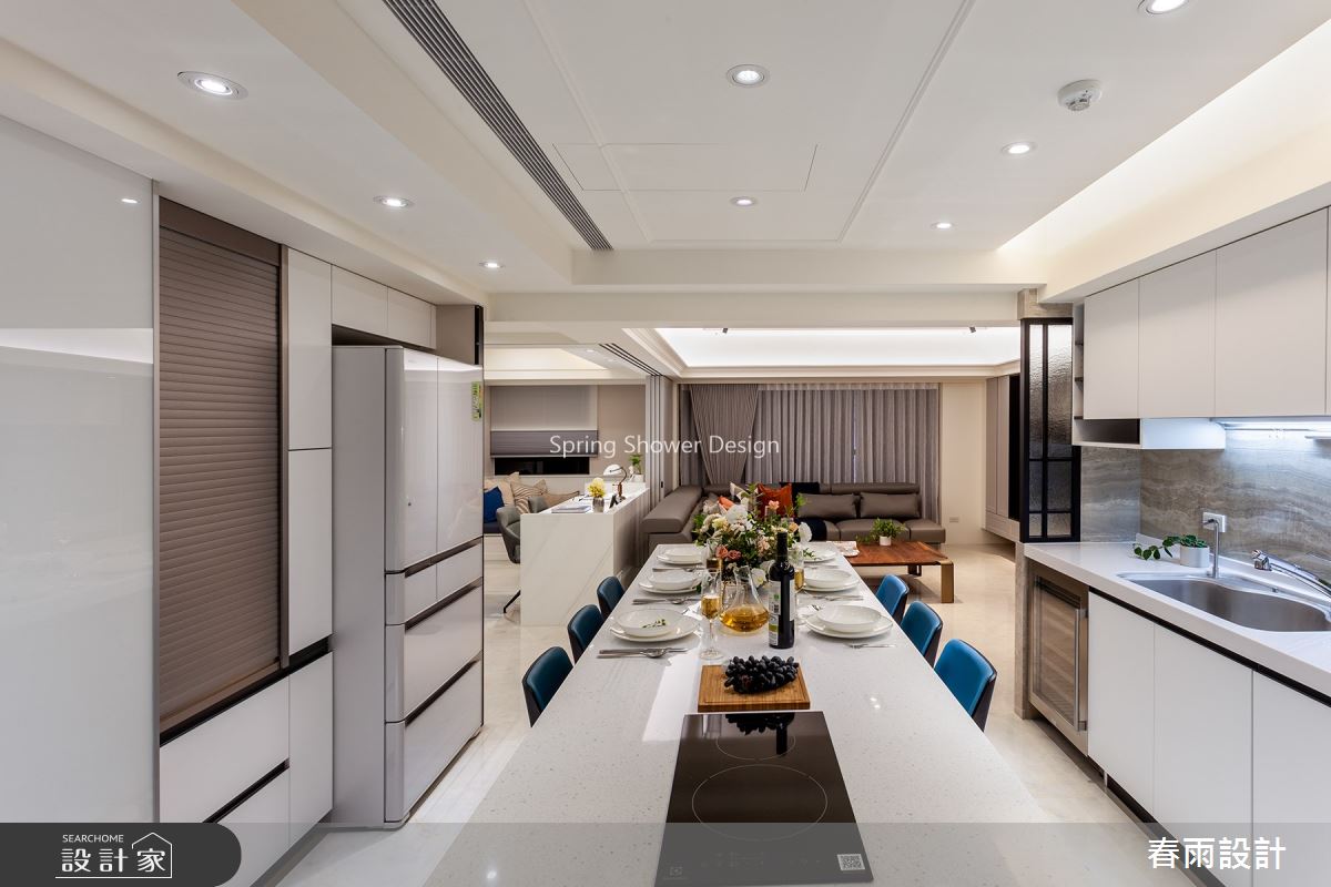 36坪預售屋＿美式風餐廳吧檯中島案例圖片＿春雨設計＿春雨_103 全坤威峰之15