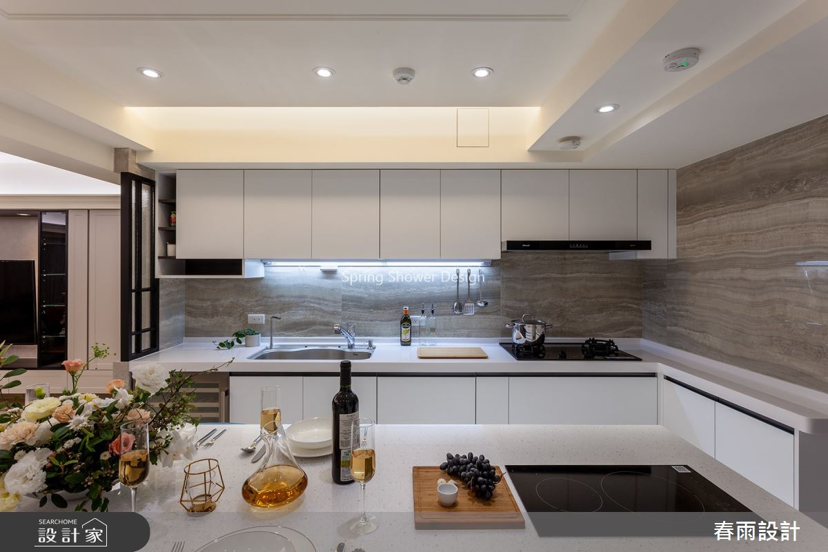 36坪預售屋＿美式風吧檯中島案例圖片＿春雨設計＿春雨_103 全坤威峰之14