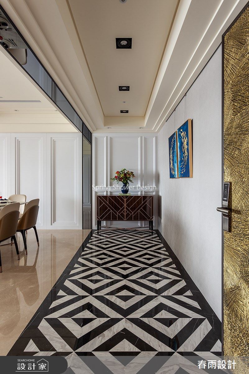 46坪預售屋＿新古典玄關案例圖片＿春雨設計＿春雨_104 映象太和之1