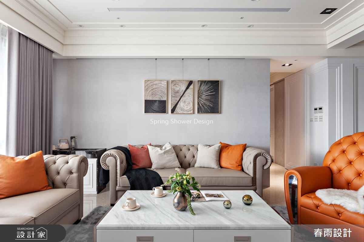 46坪預售屋＿新古典客廳案例圖片＿春雨設計＿春雨_104 映象太和之10