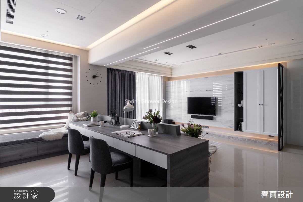 36坪新成屋(5年以下)＿現代風書房案例圖片＿春雨設計＿春雨_105 中壢龍騰之9