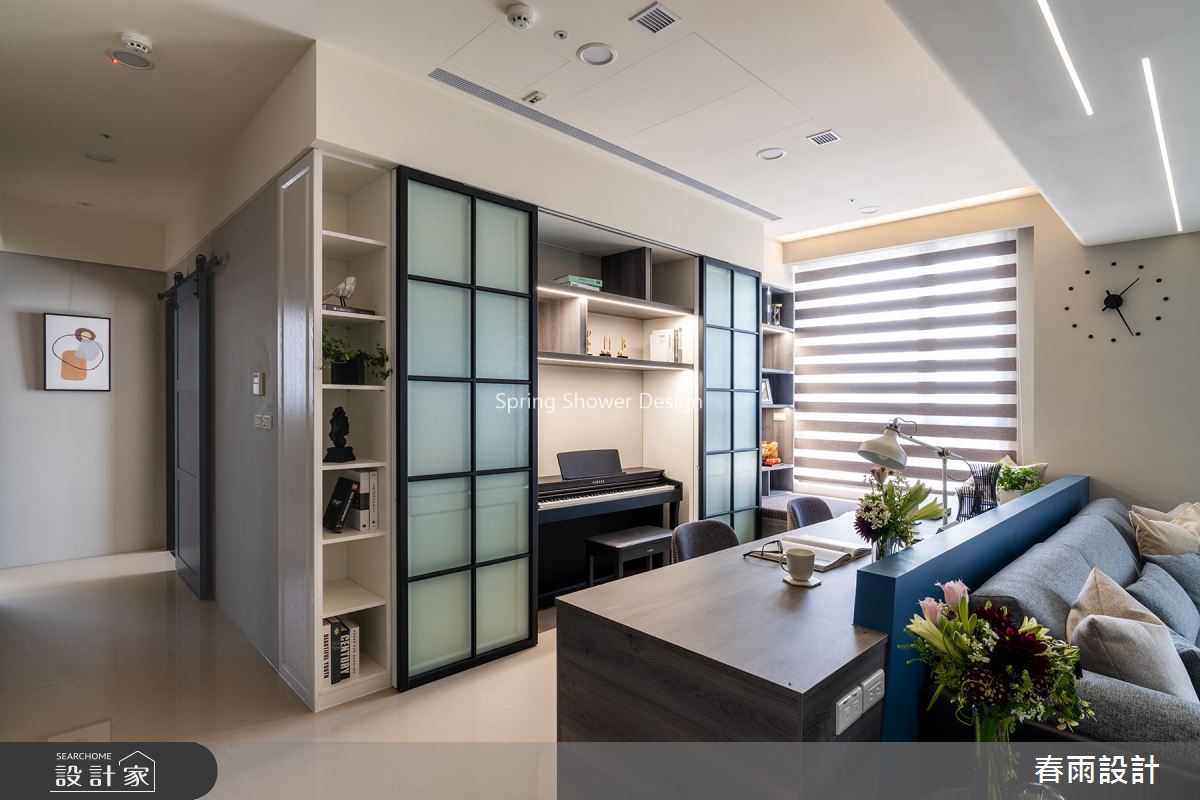 36坪新成屋(5年以下)＿現代風書房案例圖片＿春雨設計＿春雨_105 中壢龍騰之11