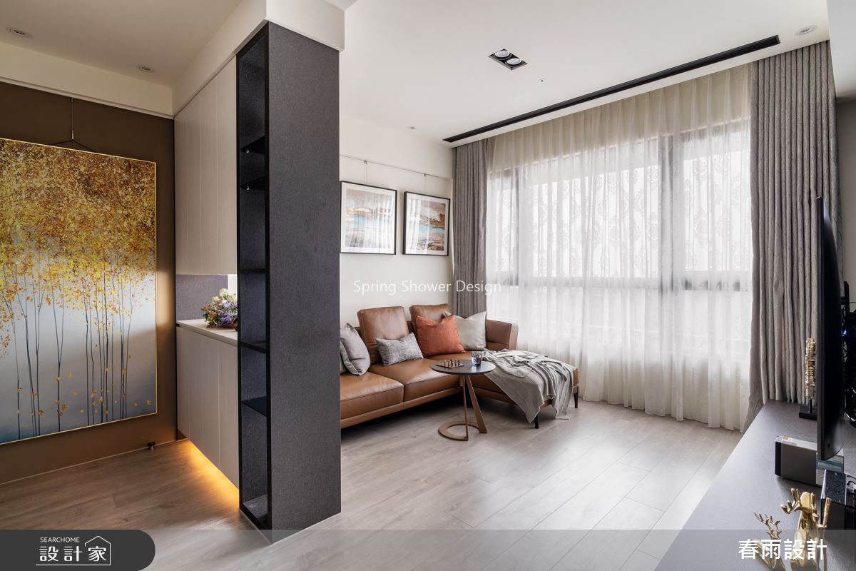 22坪預售屋＿飯店風客廳案例圖片＿春雨設計＿春雨_106 林口W one之4