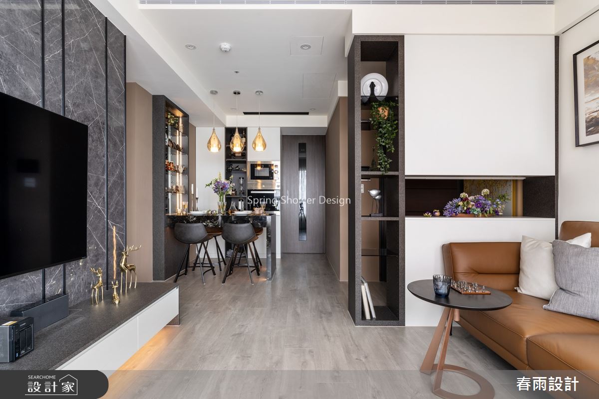 22坪預售屋＿飯店風客廳案例圖片＿春雨設計＿春雨_106 林口W one之7