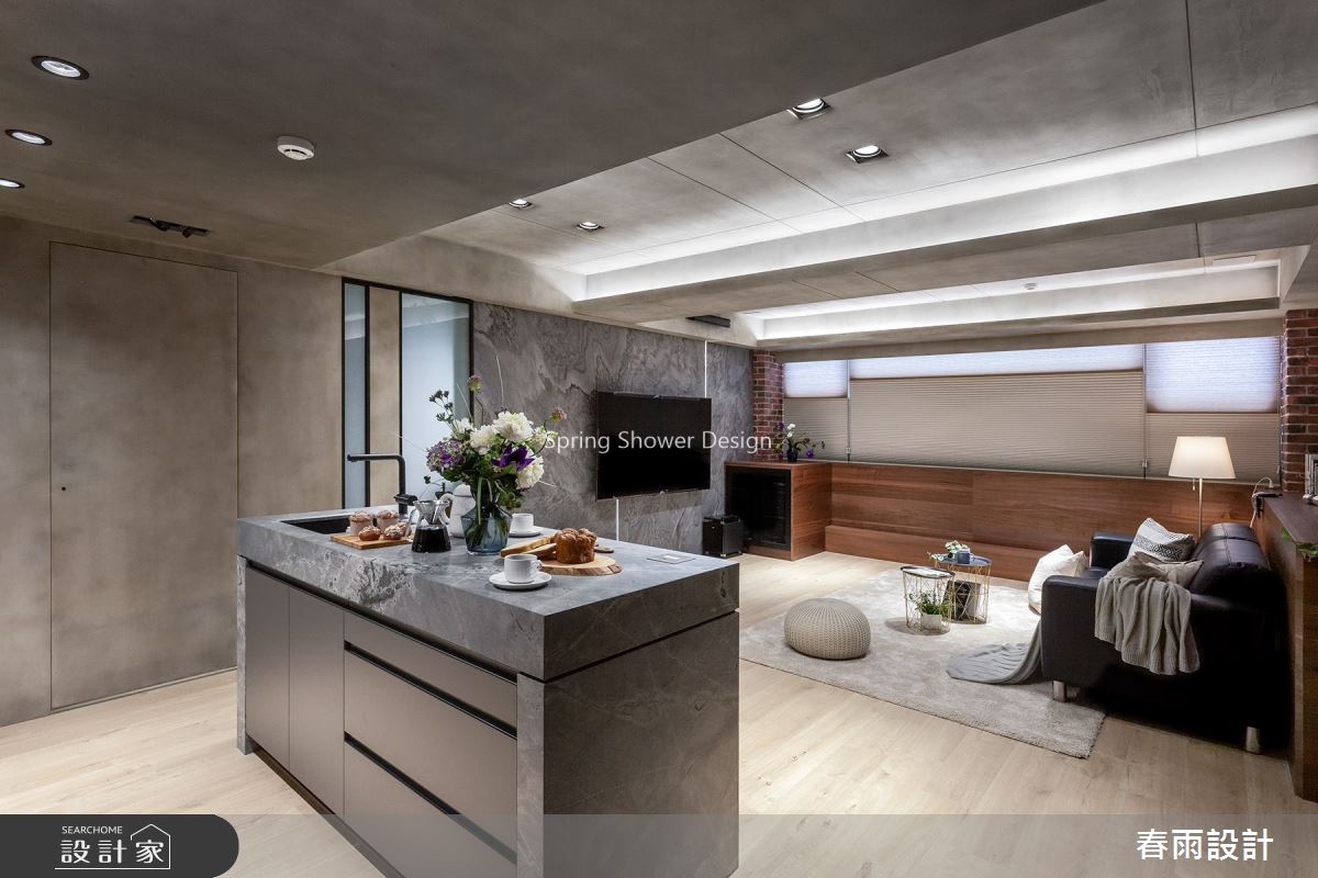 32坪老屋(16~30年)＿工業風中島案例圖片＿春雨設計＿春雨_107 羅斯福路之6