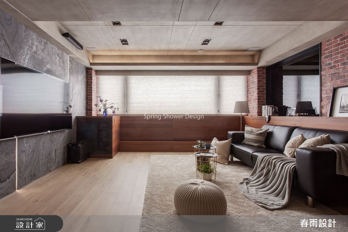 32坪老屋(16~30年)＿工業風客廳案例圖片＿春雨設計＿春雨_107 羅斯福路之10