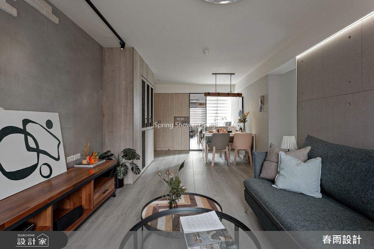 24坪老屋(16~30年)＿工業風客廳案例圖片＿春雨設計＿春雨_108 成功國宅之10