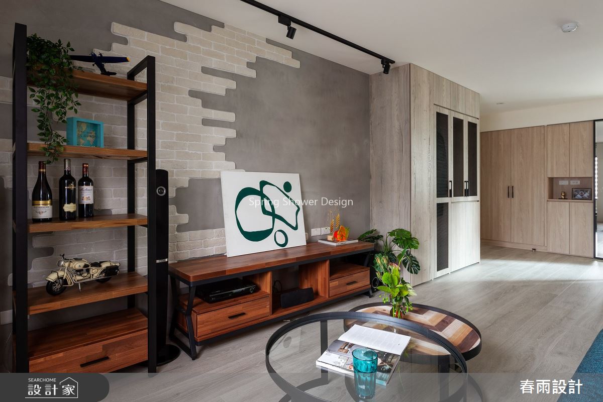 24坪老屋(16~30年)＿工業風客廳案例圖片＿春雨設計＿春雨_108 成功國宅之9