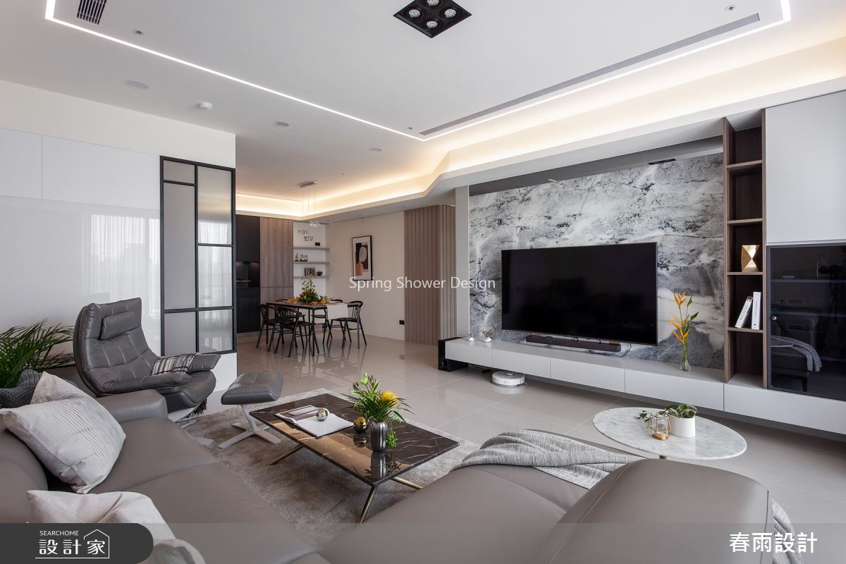 47坪預售屋＿現代風客廳案例圖片＿春雨設計＿春雨_109 坤山禾和之5