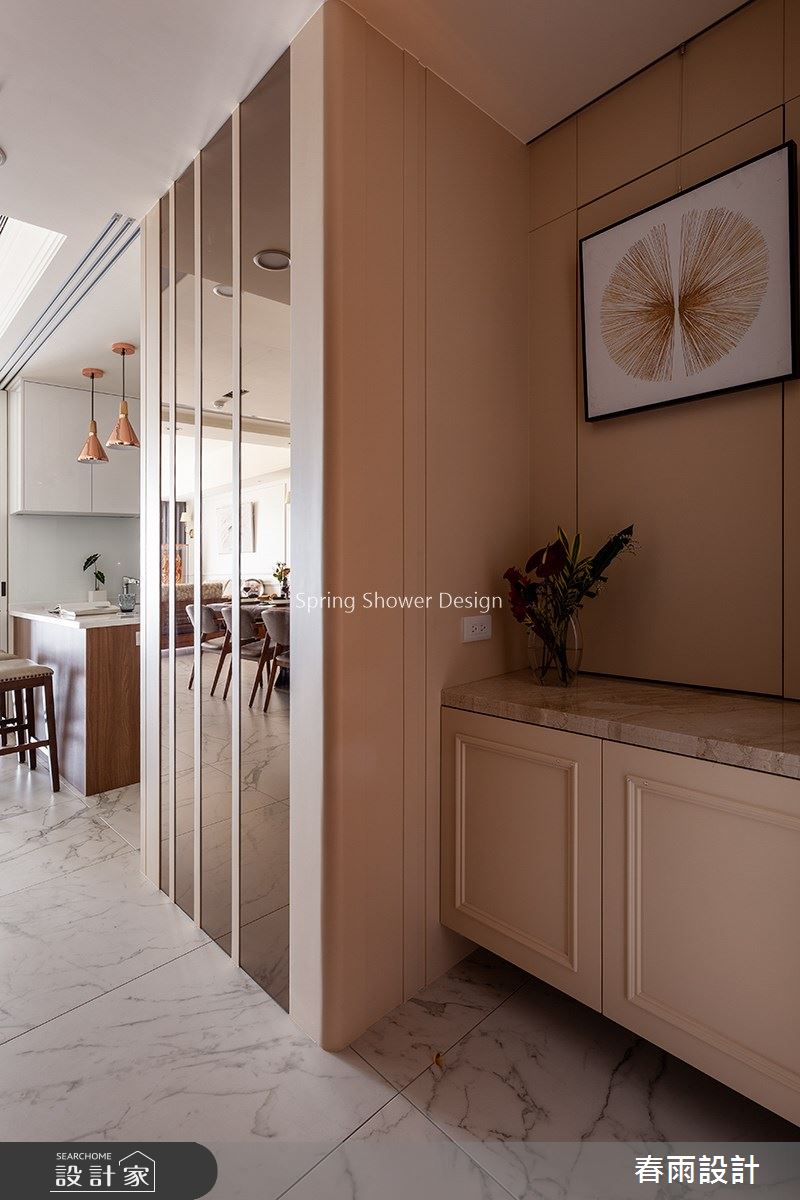 38坪新成屋(5年以下)＿美式風玄關案例圖片＿春雨設計＿春雨_110 力信擎天之2