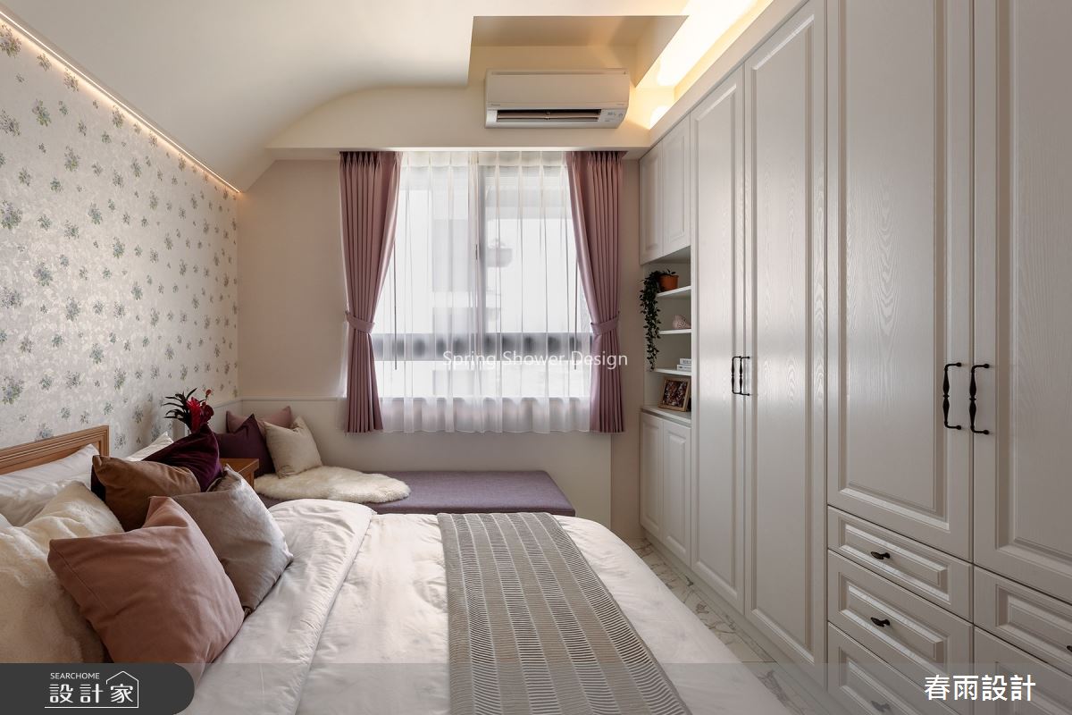 38坪新成屋(5年以下)＿美式風臥室臥榻案例圖片＿春雨設計＿春雨_110 力信擎天之17