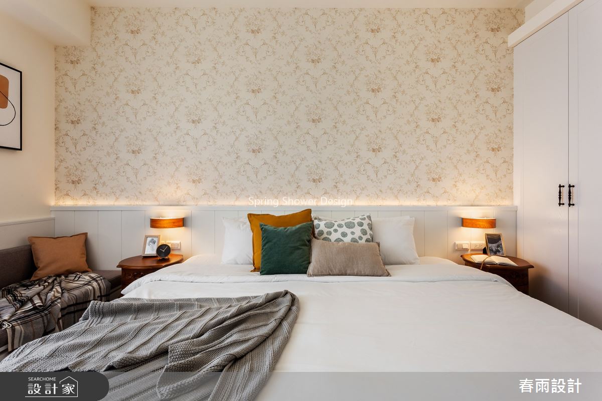 38坪新成屋(5年以下)＿美式風臥室臥榻案例圖片＿春雨設計＿春雨_110 力信擎天之19