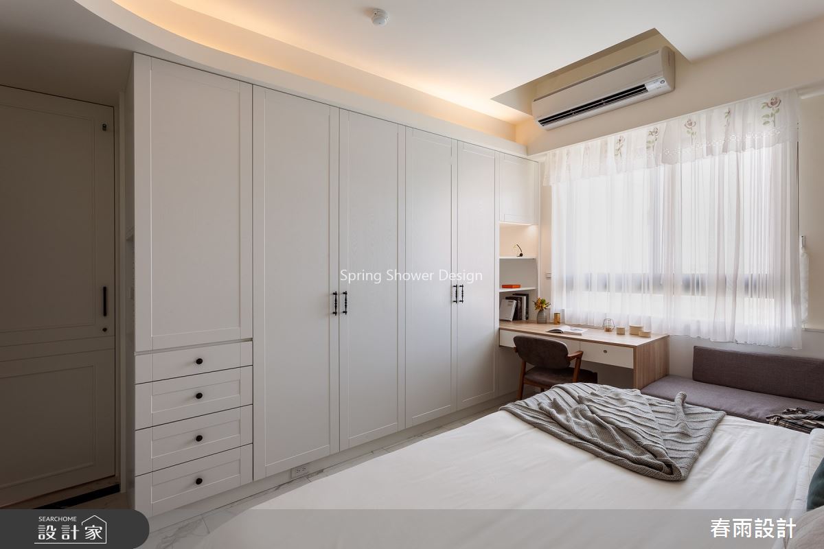 38坪新成屋(5年以下)＿美式風臥室案例圖片＿春雨設計＿春雨_110 力信擎天之26