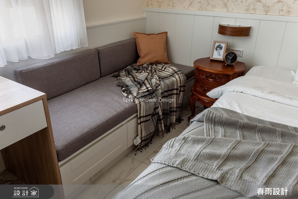 38坪新成屋(5年以下)＿美式風臥室臥榻案例圖片＿春雨設計＿春雨_110 力信擎天之20
