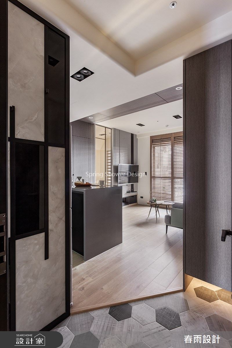 14坪新成屋(5年以下)＿飯店風玄關案例圖片＿春雨設計＿春雨_111 仁愛柏麗之3