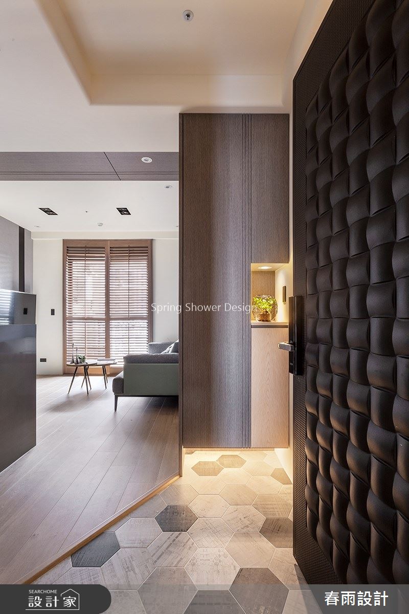 14坪新成屋(5年以下)＿飯店風玄關案例圖片＿春雨設計＿春雨_111 仁愛柏麗之2