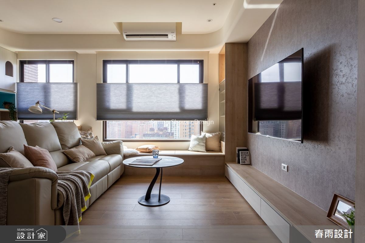 22坪預售屋＿北歐風客廳臥榻案例圖片＿春雨設計＿春雨_112 桃園名鑄之7