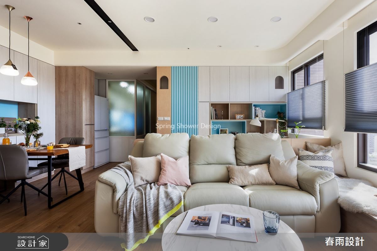 22坪預售屋＿北歐風客廳案例圖片＿春雨設計＿春雨_112 桃園名鑄之5